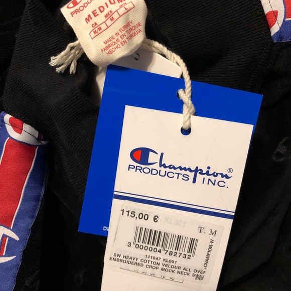 Champion Velvet All over Logo Sweater - Picture 3 of 8